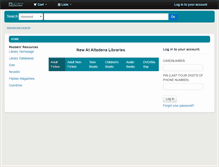 Tablet Screenshot of catalog.altadenalibrary.org